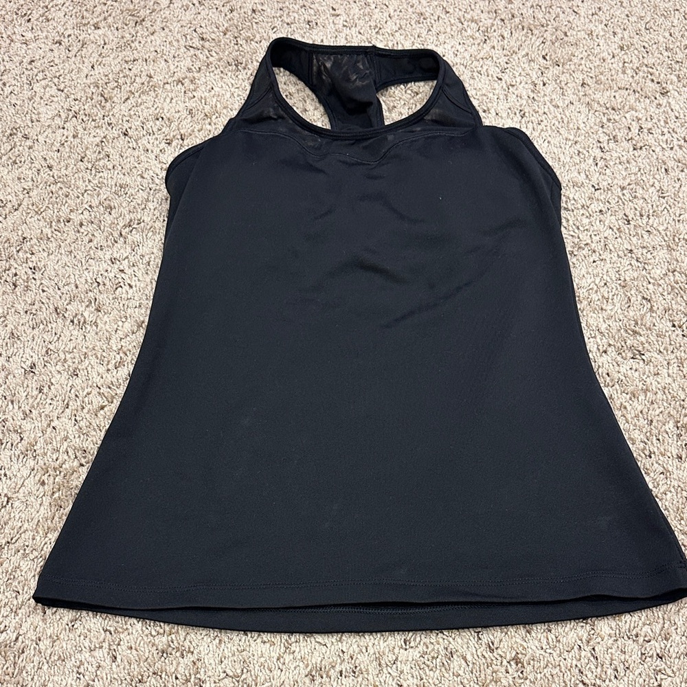 Athleta Spiral Support Tank Top, Black, Size S